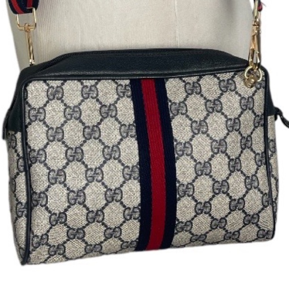 Gucci Navy And Gray Women's Crossbody Bag
